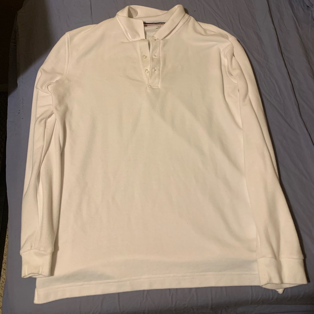 French Toast Long Sleeved Polo Shirt